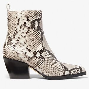 NIB Michael Kors Harlow Snake Embossed Leather Boot